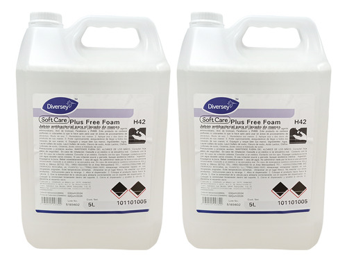 Soft Care Plus Free Foam Jabón Antibacterial 101101005 2pz