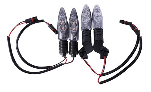 2 Luces Led Intermitentes Delanteras Y Traseras Con Lente Ah