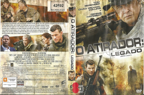 Dvd - O Atirador Legado - Tom Berenger (Usado)