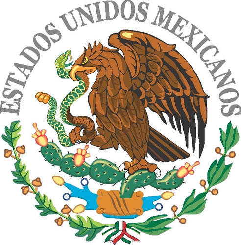 Sticker Escudo Nacional Mexicano Calcomanias Cristales