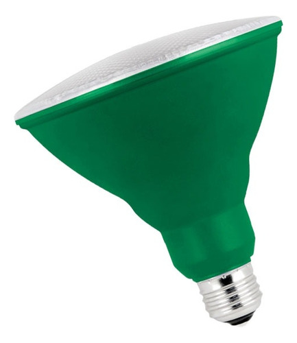 Lampara Led Par 38 Color Verde E27 220v Exterior Jardin 