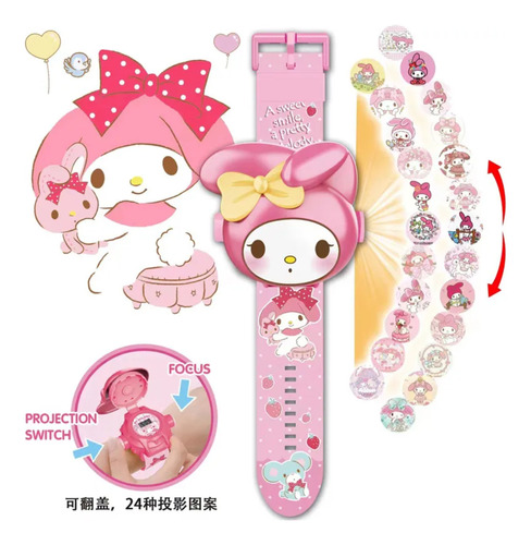 Reloj Proyeccion My Melody Kuromi Cinnamoroll