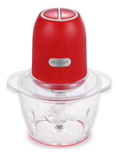 Imagen 1 de 5 de Picadora Peabody Pe-cp120r Doble Cuchilla Rojo 2l 350w