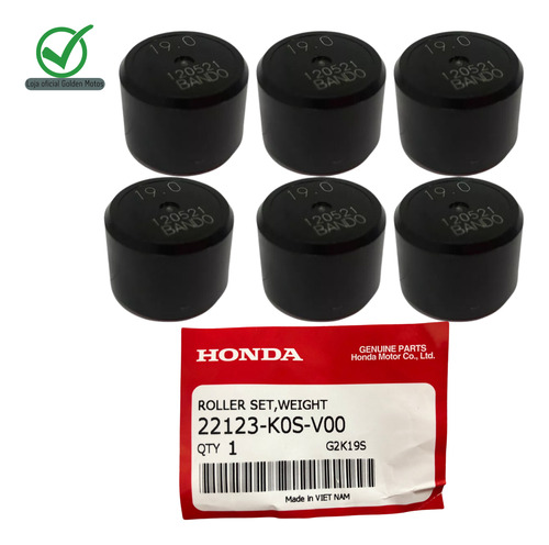 Kit Rolete Embreagem Pcx 160 2023 Original Honda