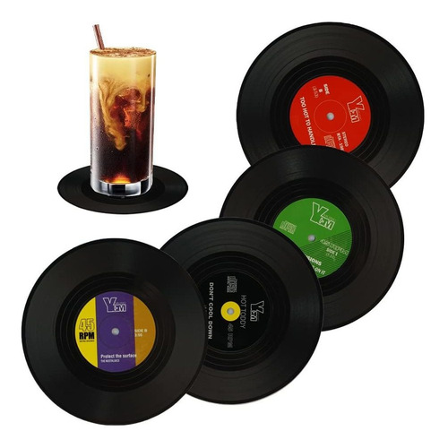 Posavasos De Disco De Pvc Para Bebidas