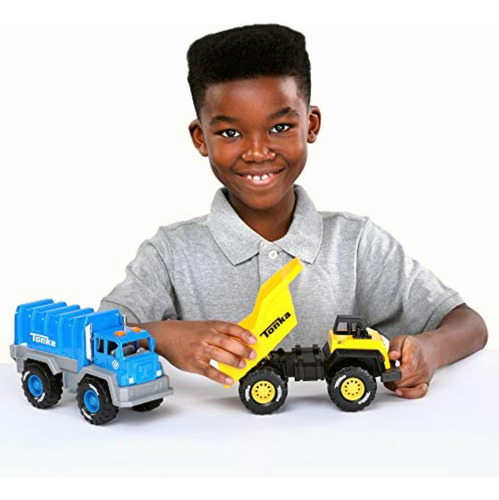 Basic Fun Tonka Camión De Basura Mighty Metal Flota