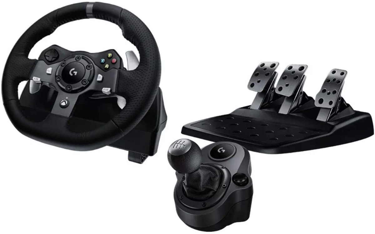 Volante Y Pedales Logitech G290 Pc Xbox Kit 2 En 1 Color Negro