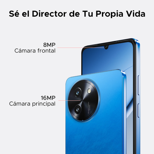Doogee Note 59 Celular 5g 6250 mAh Android 15 6.75 HD+ 120 Hz 8 GB Ram +128 GB Rom NFC Cámara 16 MP