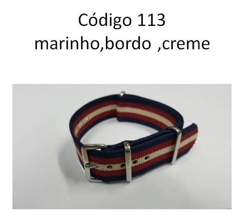 Pulseira Nylon Nato Todas As Cores + Brinde Anúncio 7 / 8