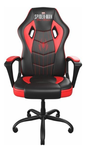 Silla Gamer Xtech Edición Spider Man Respaldo Alto 120kg Color Negro Material del tapizado Pu Y Pvc De Alta Calidad