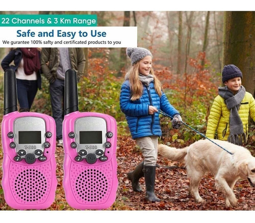 Radio Walkie Talkie Con Gama Infantil, 3 Piezas