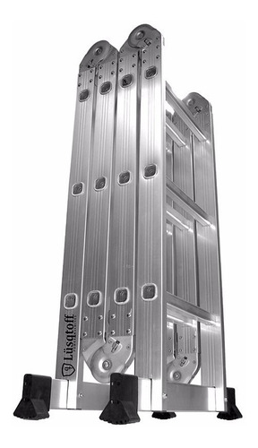 Escalera Aluminio Lusqtoff 16 Escalones Altura Máxima 4,7m