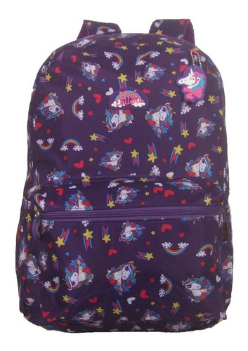 Mochila Escolar Feminina Juvenil Vozz M3469 Unicórnio