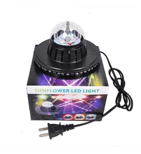 Bola De Luz Led Giratoria Rgb Tipo Estrella Crystal Light Dj