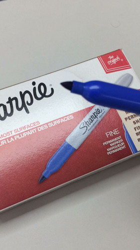 Sharpie Marcador Punta Fina 690 Indeleble Color Azul