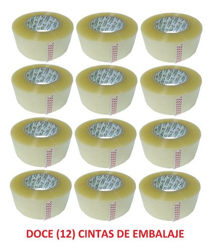 Imagen 3 de 5 de Cinta De 200m X 12 Rollos Alto Pegante