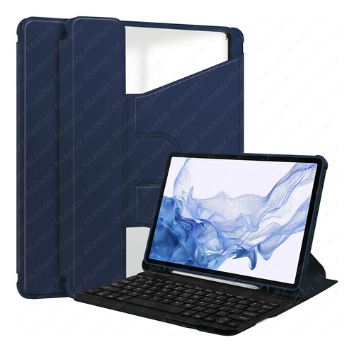 Funda Rotar 360 C/teclado P/samsung Galaxy Tab S9+ 12.4 2023