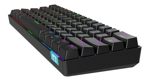 Imagen 3 de 9 de Teclado Mecánico 60% Bluetooth Switch Brown- Stk61 Negro