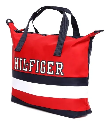Bolsa Tommy Hilfiger Mujer Tote Roja 100 Original Nueva