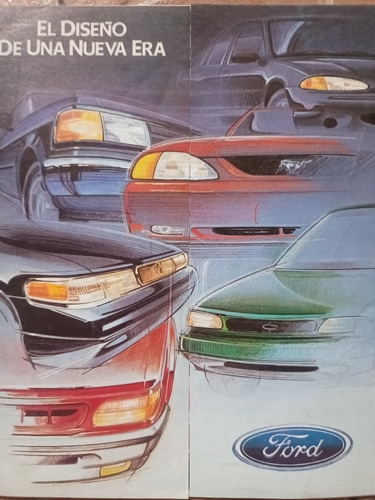 Folleto De Agencia  Gama Autos Ford 90s