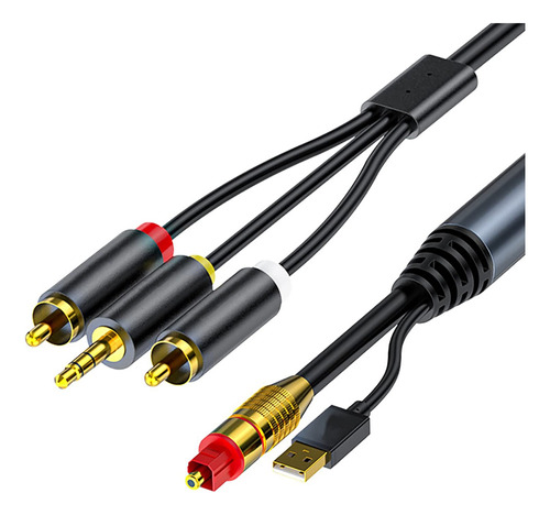 Cable De Conversión De Audio Digital A Analógico 2rca+estére