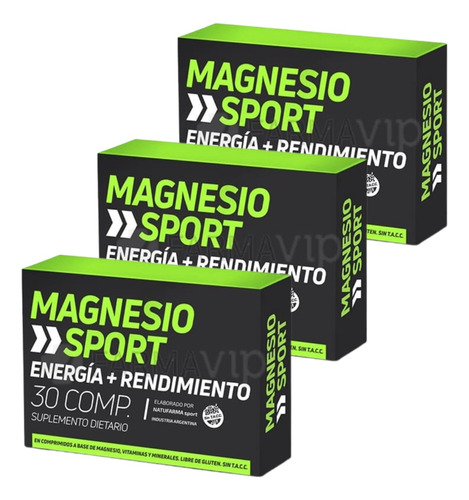 Combo X 3 Magnesio Sport  30 Comprimidos