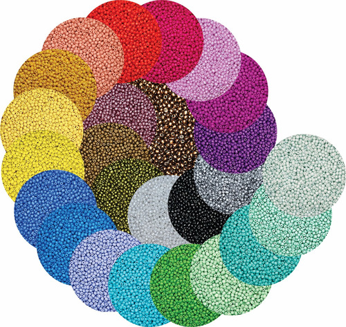 Mostacillon 100gr Esmaltado Bijou Accesorios Collar Pulsera Violeta 3.5 Mm 4 Mm