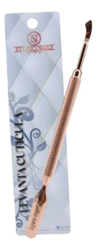 Repujador De Cutícula Studio Nails Desconocido De Acero Inoxidable Color Rose Gold