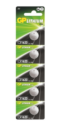 Pilas Alcalinas Gp Lithium Cr1620 De 3 Voltios