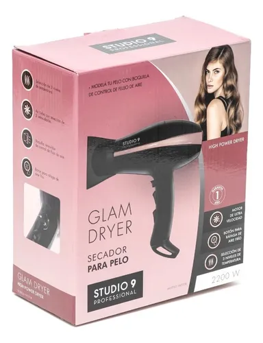 Secador De Pelo Studio 9 Professional Glam Dryer