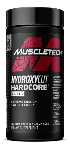Muscletech Hydroxycut Hardcore Elite 100 Caps.