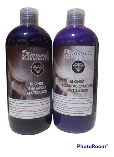 Set Shampoo Y Acondicionador Blonde 500ml Diamonds