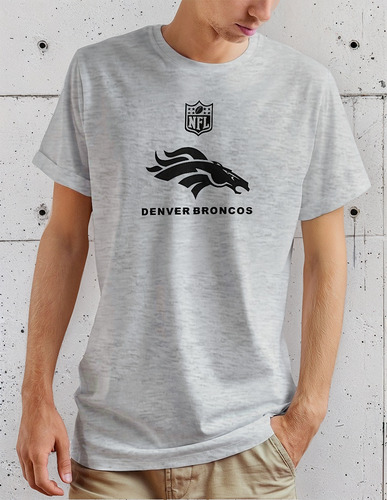 Playera Nfl Denver Broncos Moda Caballero Algodon Premium