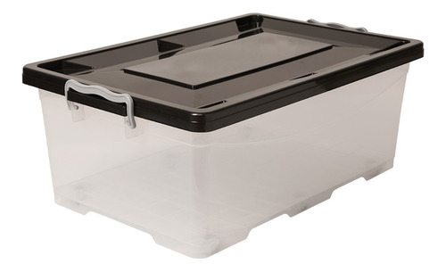 Caja Organizadora 55 Lts Plastico 60x40x25 Grande Con Traba