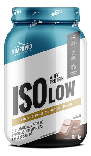 Whey Protein Isolado Pote 900g IsoLow Ganho De Massa Magra