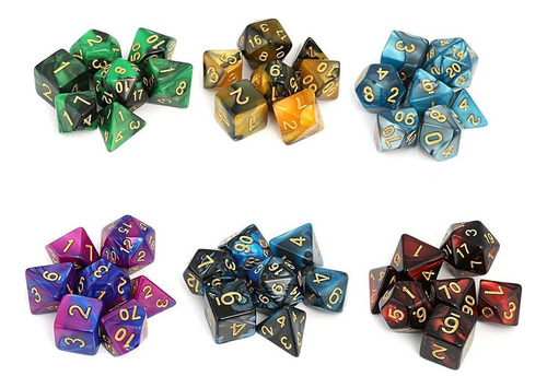 Gift Polyhedral Dice Juego De Dados De 42 Piezas