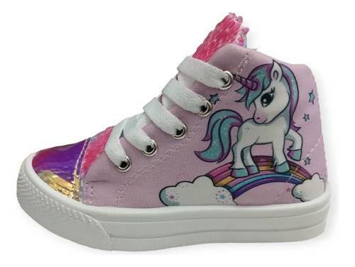 Botitas De Lona Lentejuelas Unicornio 20/33(consultar Stock)