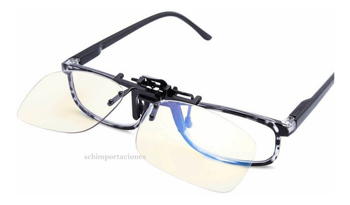 Imagen 2 de 4 de Gafas De Clip, Para Bloqueo Filtro Uv Luz Azul - Original -