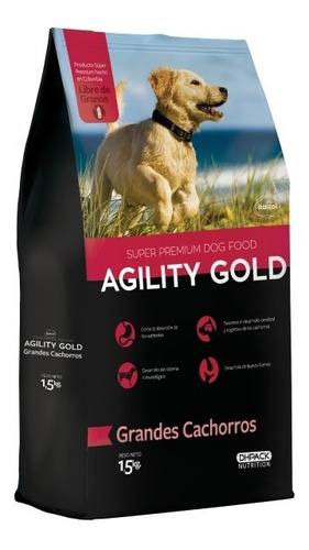 Agility Gold Grandes Cachorros 1.5 Kg
