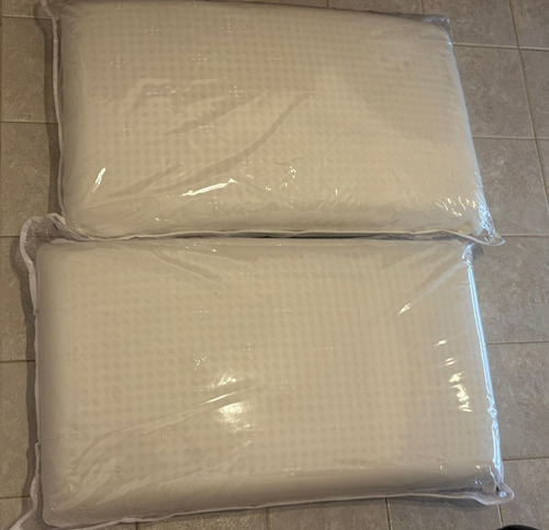 Set 2 Almohadas Inteligentes De Espuma Viscoelastica Premium Blanco (Usado)