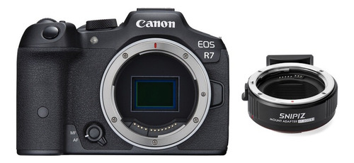 Canon Eos R7 - Corpo + Adaptador Snipiz Ef-eos R1 + Nf-e **