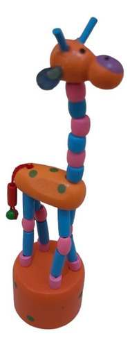 Brinquedo Retrô Mini Girafa Dançarina Mole Mole
