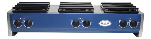 Grelhador a gás azul Delher Goliath EG6QRE
