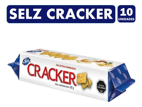 Pack De Galletas Cracker 107g (pack De 10 Unidades)