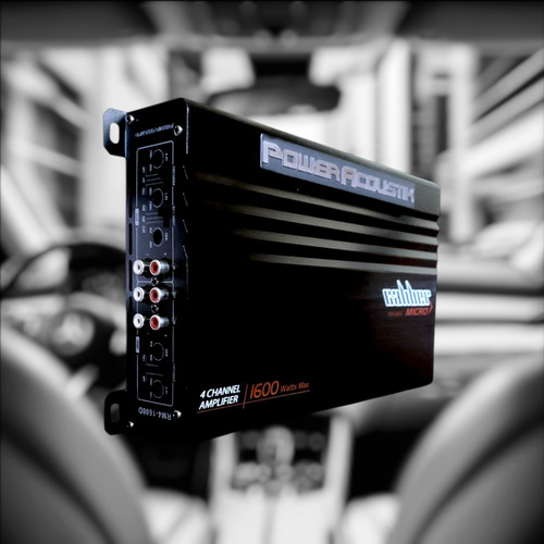 Amplificador 4 Ch 1600 Watts Max Power Acoustik Negro