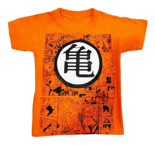 Camiseta Dragón Ball Escudo, Naranja, Niño