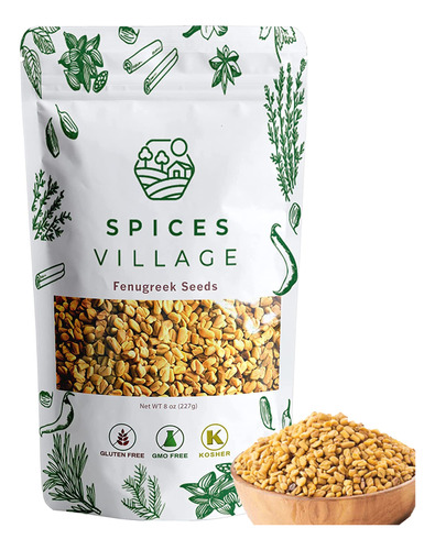 Spices Village Semillas De Fenogreco [8 Oz]  Semillas De Fe