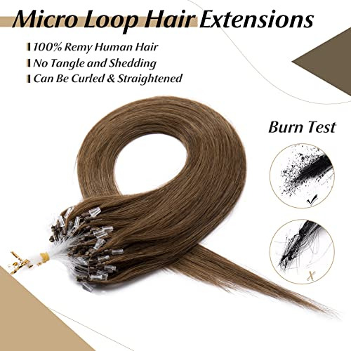Sego Micro Bolas Pelo Extensiones Pelo Humano Pelo 14 Dy7pr