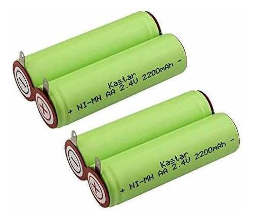 Accesorio De Rasuradora P Kastar 2-pack 2.4v 2200mah Ni-