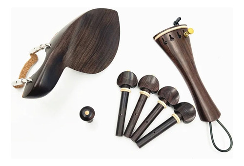 Kit Mentonera Violin + Clavijas + Cordal + Microafinador